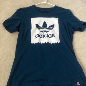 Blue Adidas Logo Tee